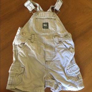 Khaki baby overalls by Old Navy 6-12 months